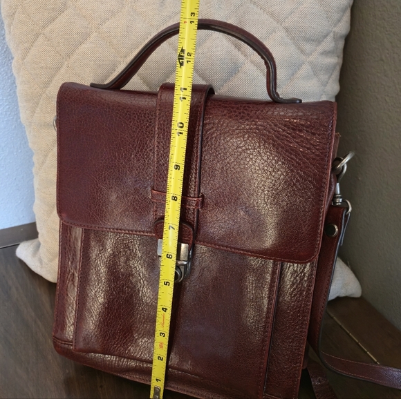 Vintage Wilson Leather Organizer Portfolio Crossbody Shoulder Bag Briefcase - Picture 3 of 16